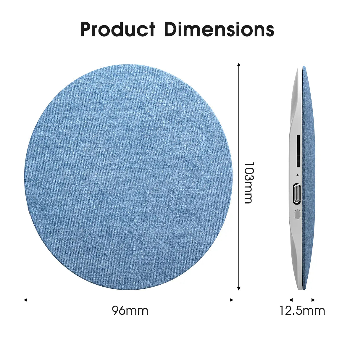 Ultra Thin Bluetooth Pillow Speaker - Wireless Stereo, Compact Mini Device with White Noise Sleep Audio, Hands-Free for Music & Audiobooks, Compatible with Ios & Android, Wireless Stereo Speaker, Compact Mini Speakers