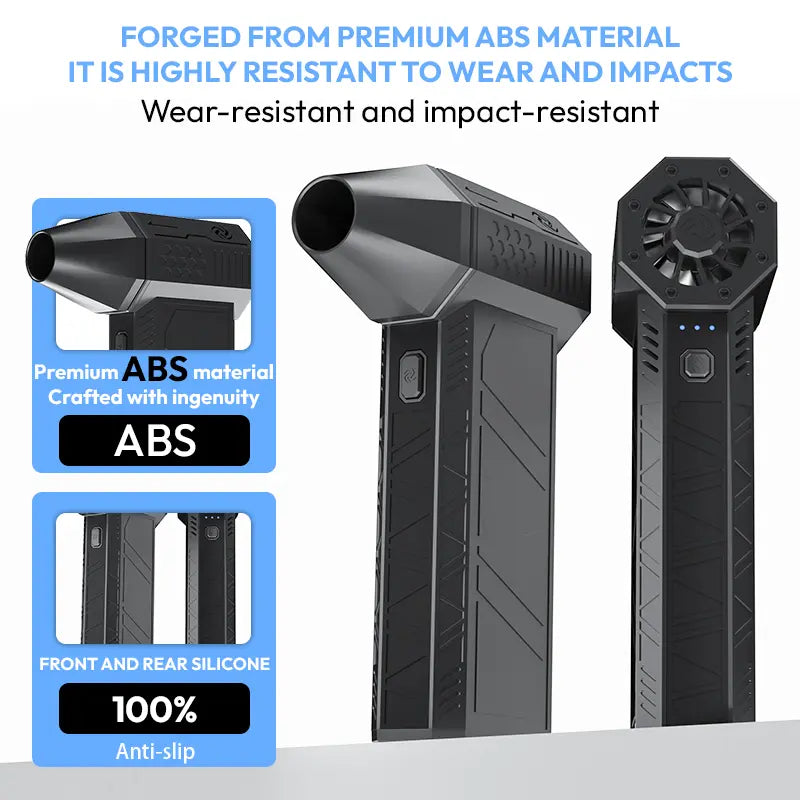Trubo Jet Fan, Super Powerful Blower, 130, 000 RPM, Jet Mini Dry Blower, Portablehandheld Powerful Fan, Vortex Fan, for Car and Household Precision Electronicscleaning and Dust Removal.