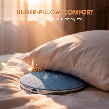 Ultra Thin Bluetooth Pillow Speaker - Wireless Stereo, Compact Mini Device with White Noise Sleep Audio, Hands-Free for Music & Audiobooks, Compatible with Ios & Android, Wireless Stereo Speaker, Compact Mini Speakers